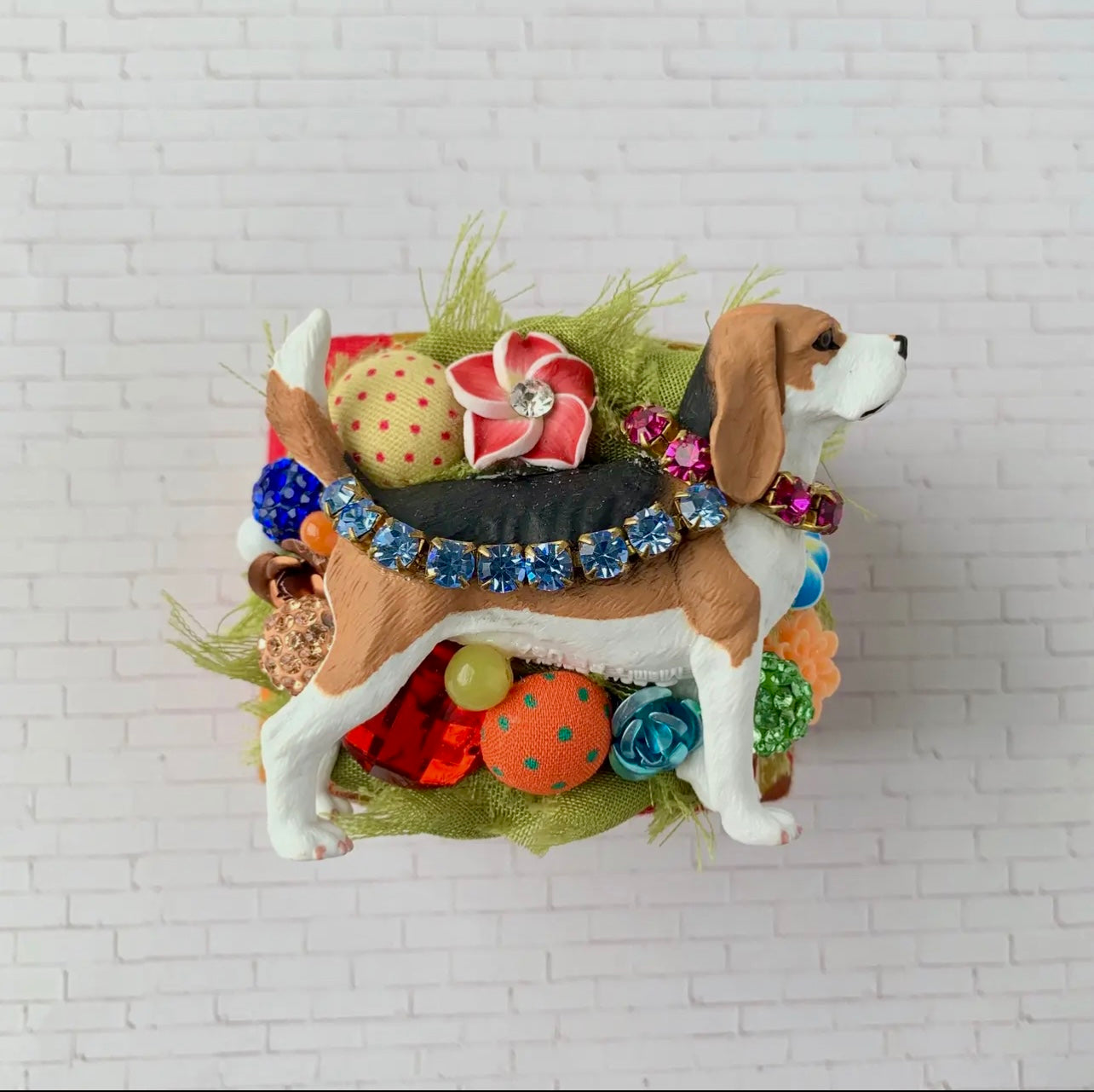 Beagle Collage Cuff Bracelet