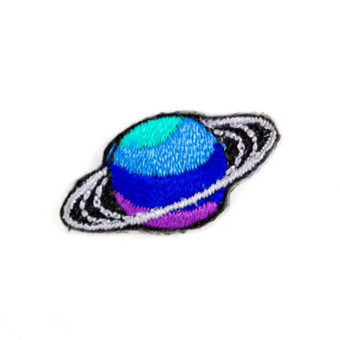 Saturn Embroidered Sticker Patch