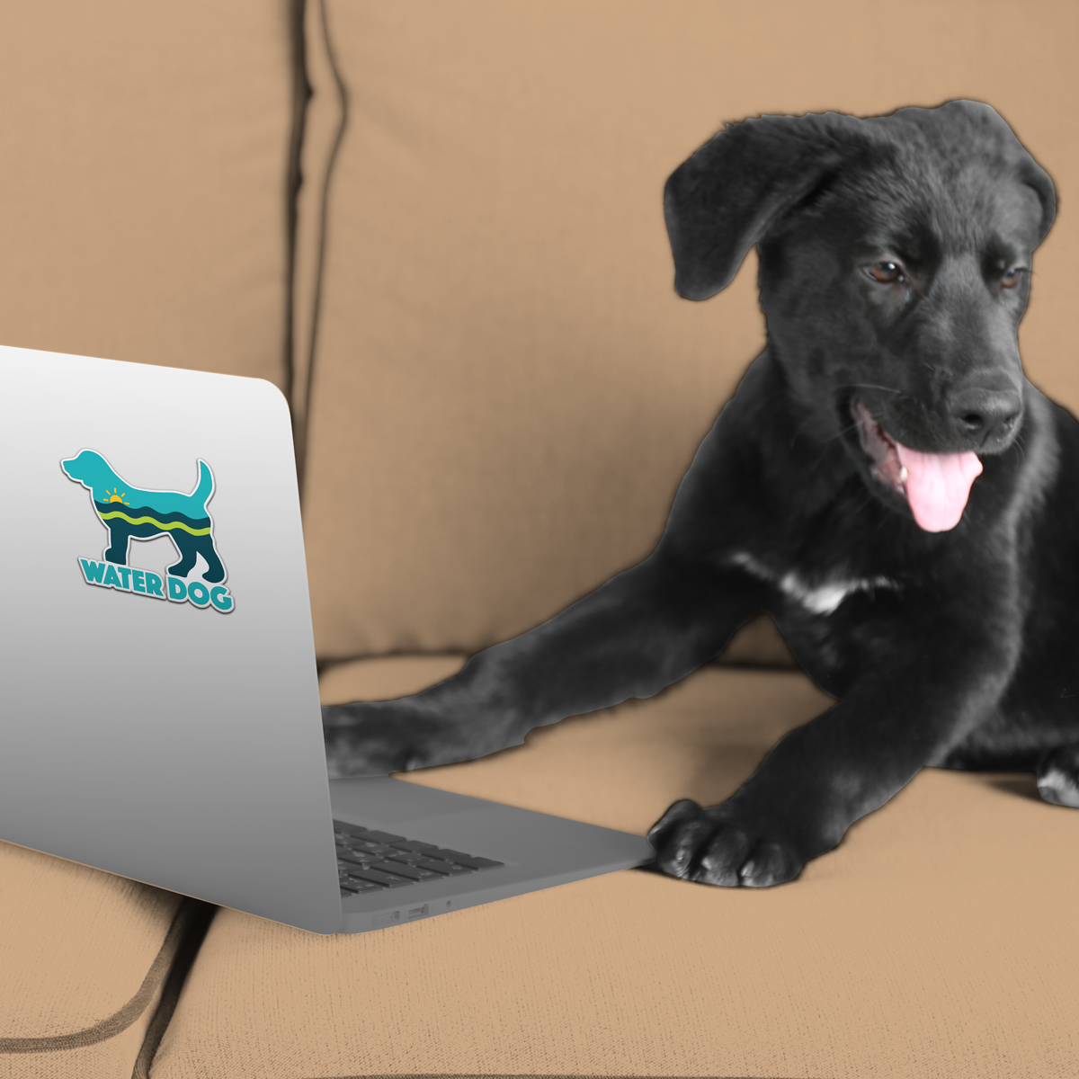 Water Dog Sticker