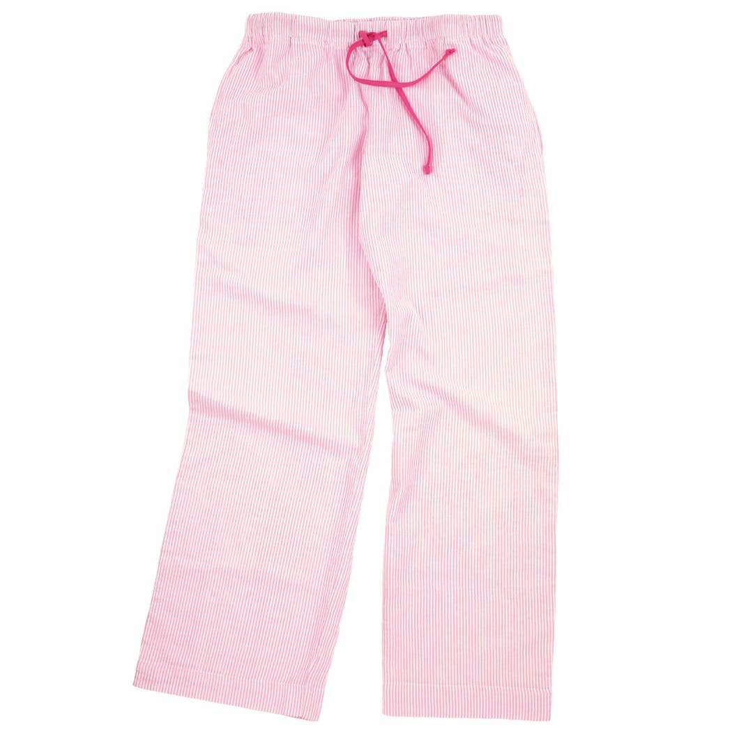 Pink Seersucker Sleep Pants