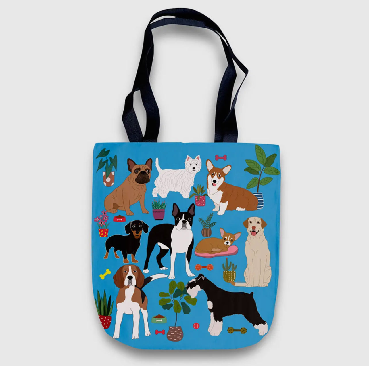 At Home with Puppy Dogs Tote Bag