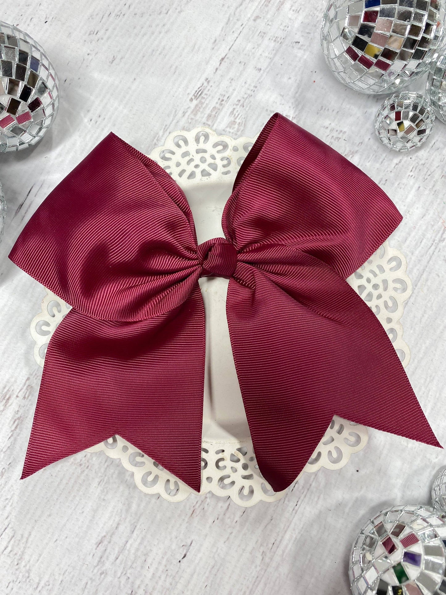 6" Cheer Bow - Alligator Clip - 15 Colors - Dance Team Bows