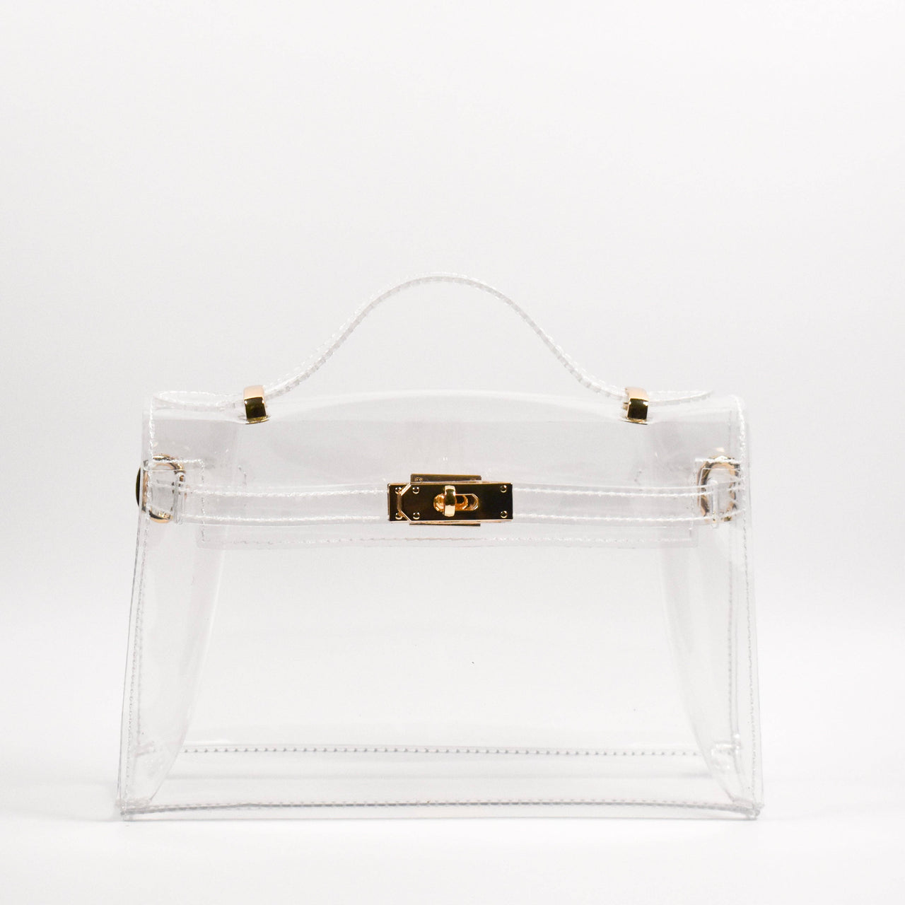 The Mini Andrea Clear Top Handle Bag