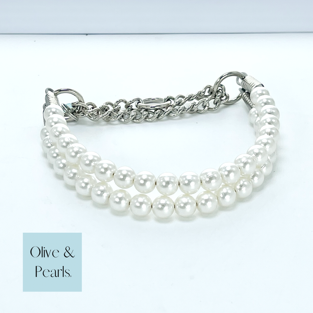 The Harper Pearl Dog Collar