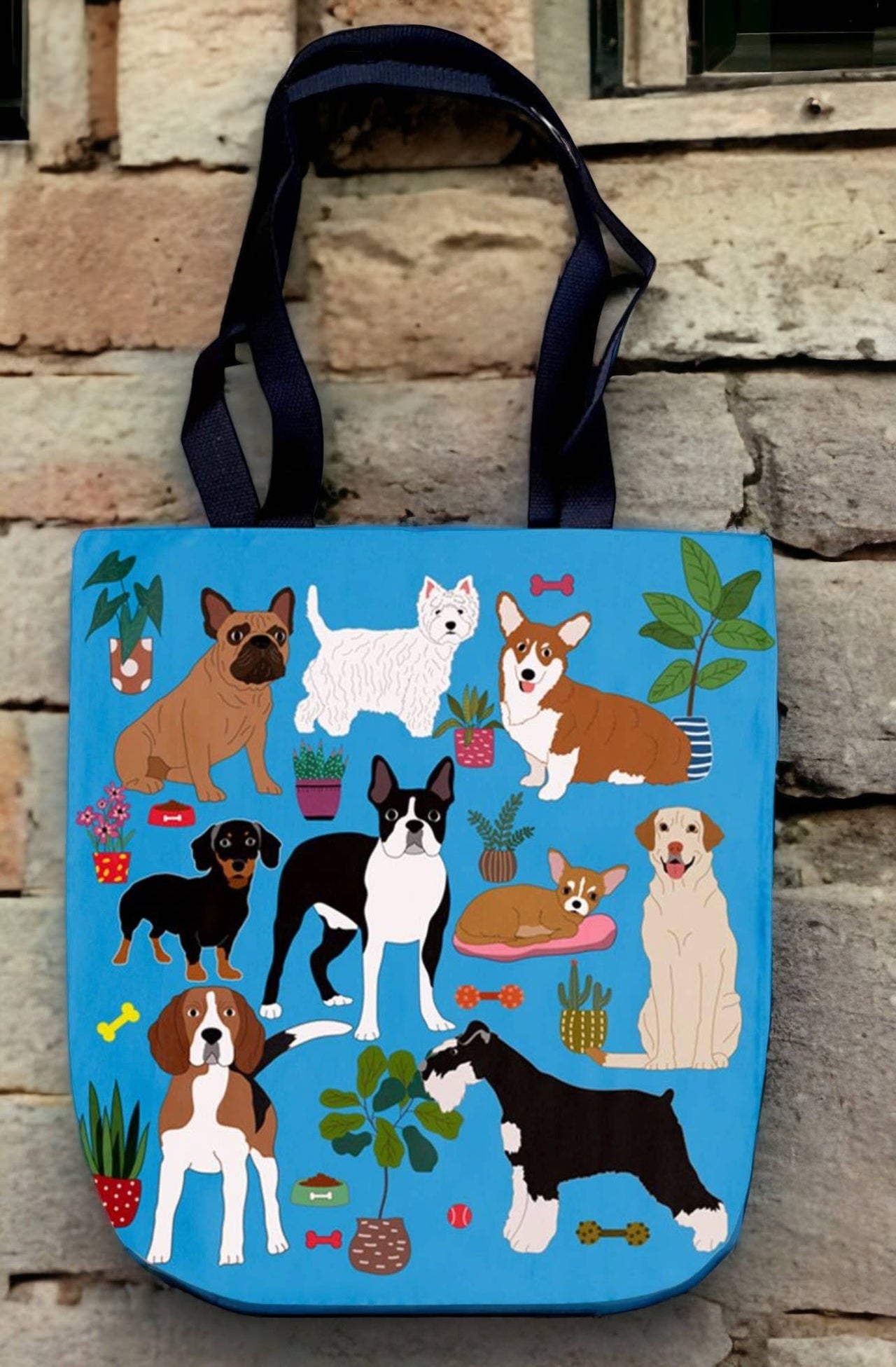 At Home with Puppy Dogs Tote Bag