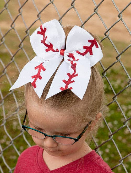 Baseball Cheer Bow