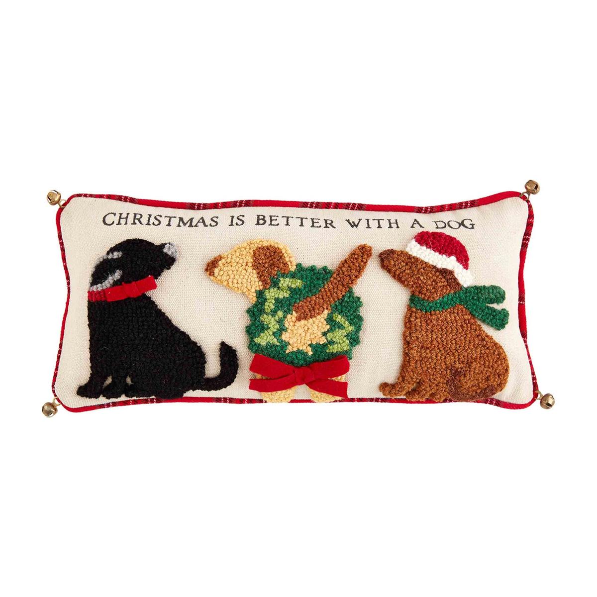 Christmas Is Better with a Dog Pillow