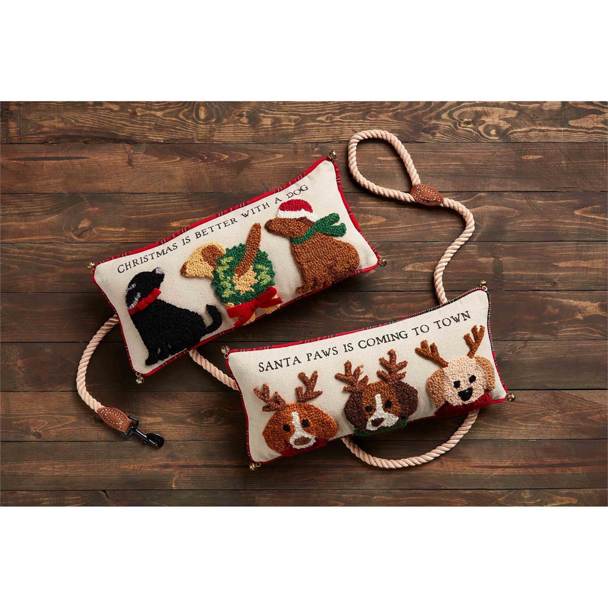 Christmas Is Better with a Dog Pillow