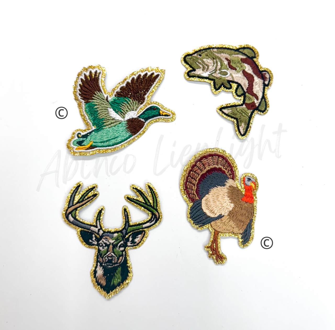 Camo Deer Hunting Embroidery Patch