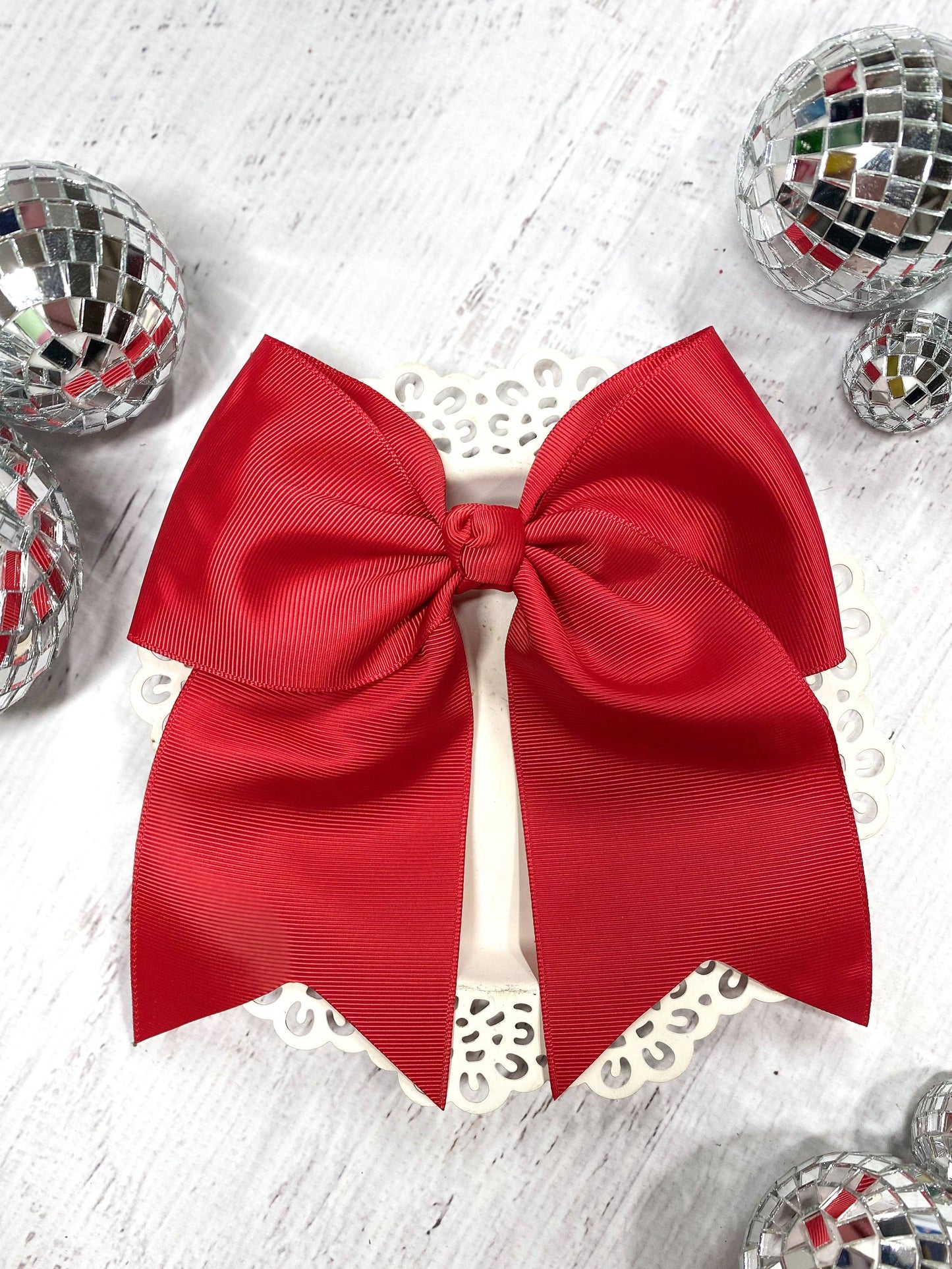 6" Cheer Bow - Alligator Clip - 15 Colors - Dance Team Bows