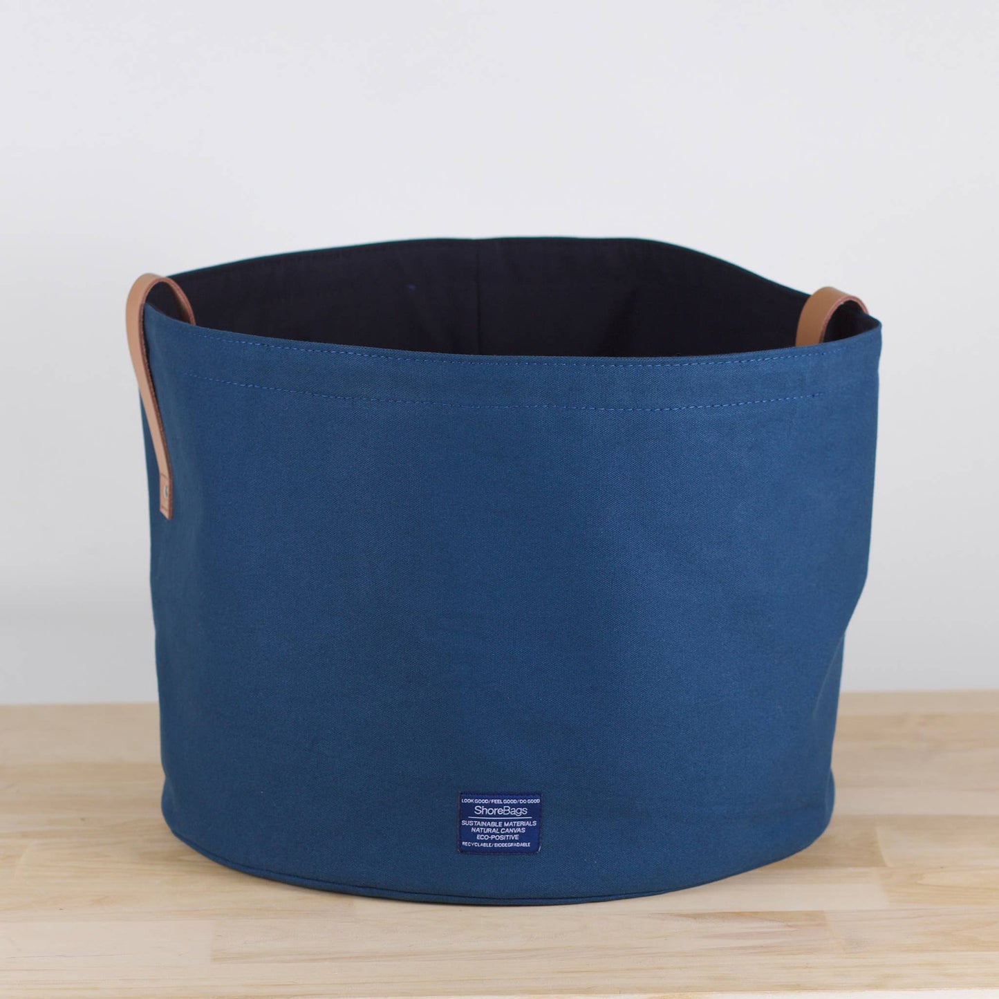 Canvas Storage Organization Reversible Bucket- Large