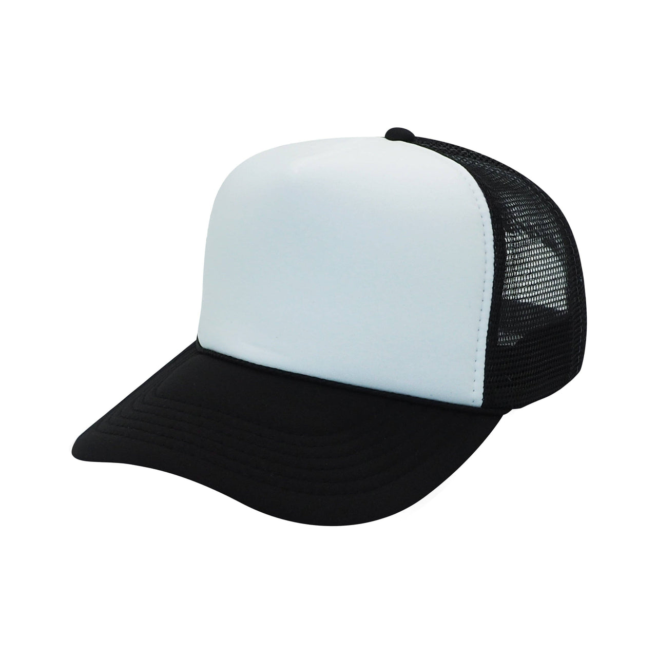 Nissun Classic Trucker Baseball Hats Caps Foam Mesh Blank Solid Two Tone Snapback Adult Youth