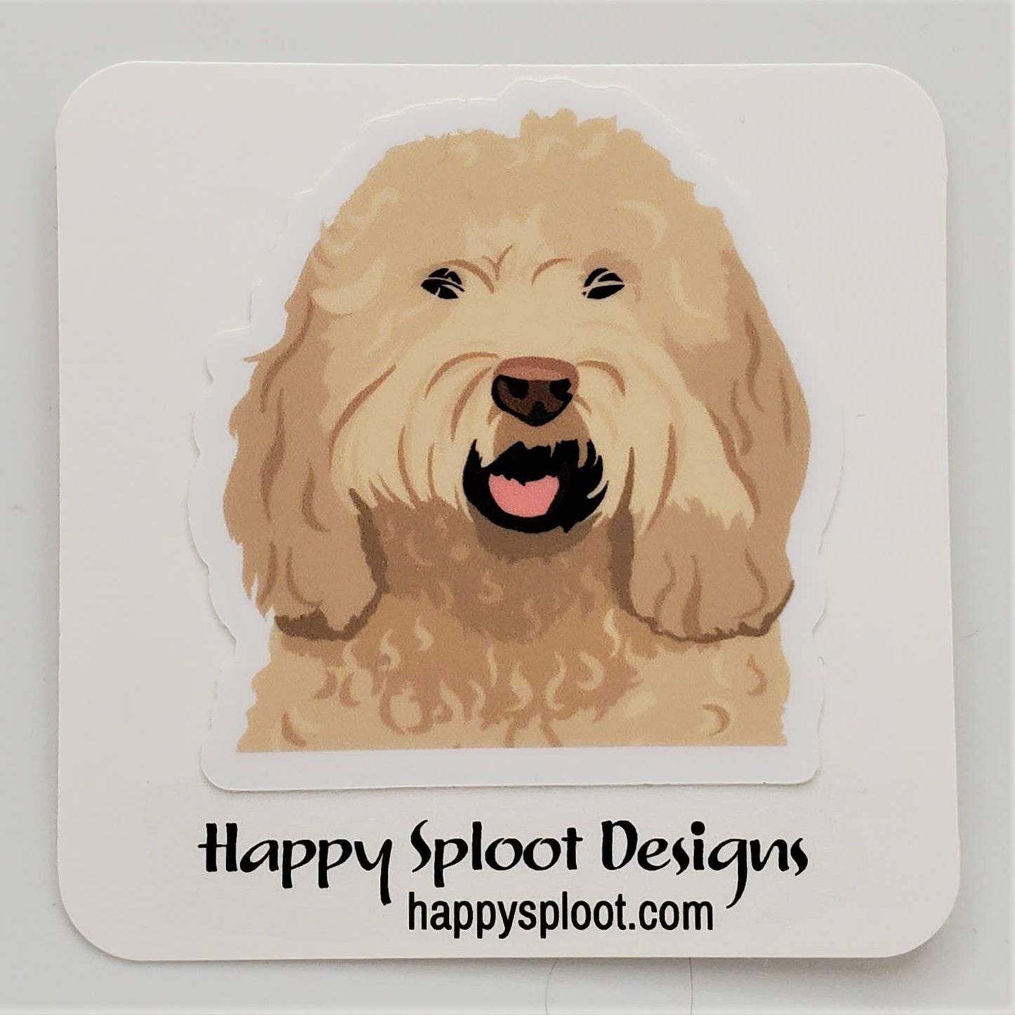 Labradoodle Dog Vinyl Sticker