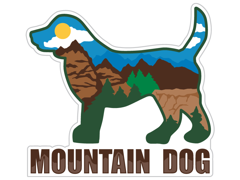 Mountain Dog Sticker