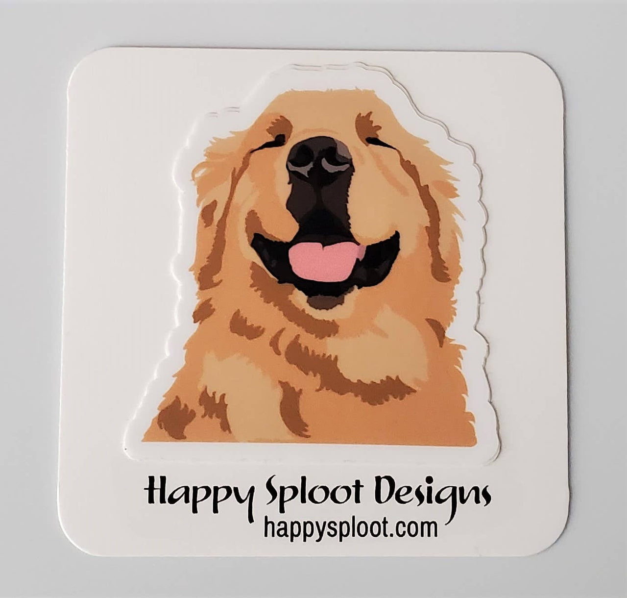 Golden Retriever Dog Vinyl Sticker