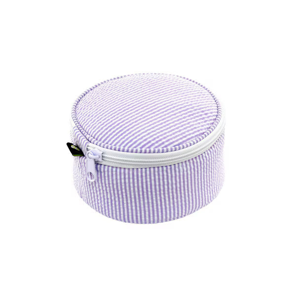 6" Seersucker Button Bag