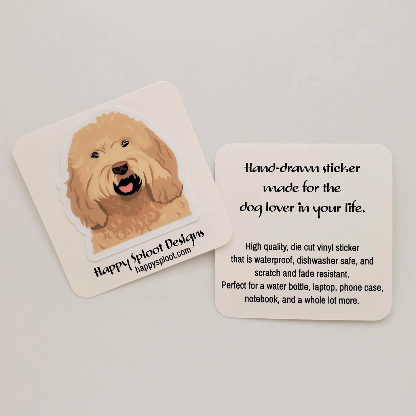 Labradoodle Dog Vinyl Sticker