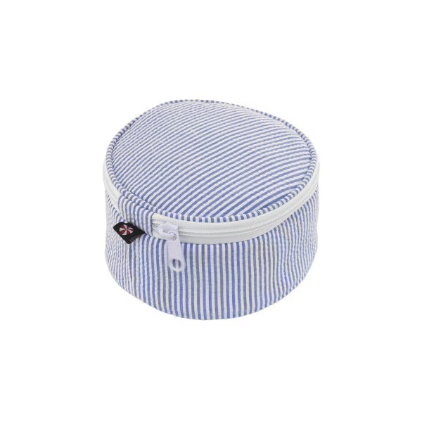 6" Seersucker Button Bag