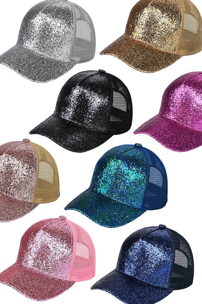 C.C Glitter Trucker Cap