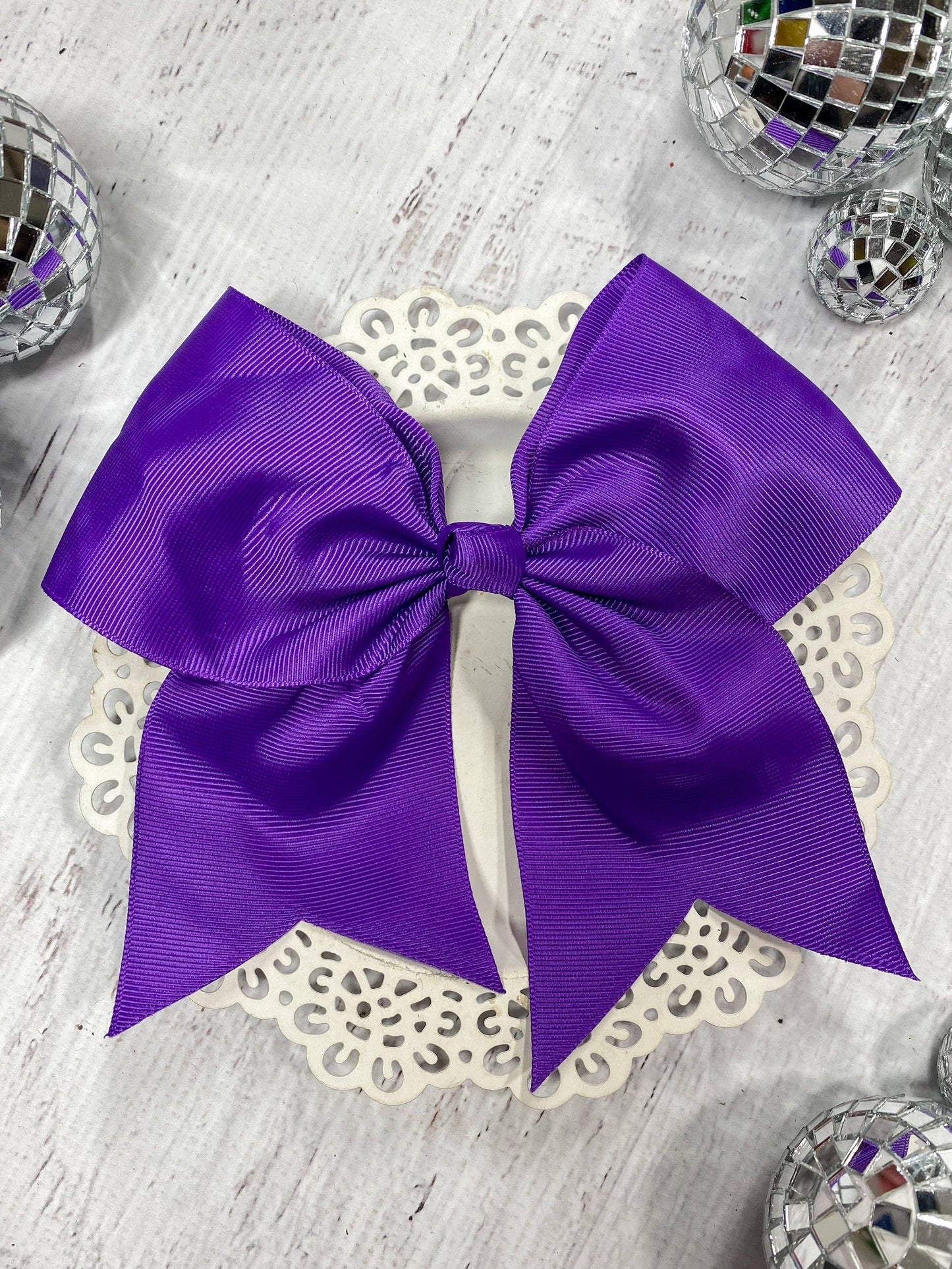 6" Cheer Bow - Alligator Clip - 15 Colors - Dance Team Bows