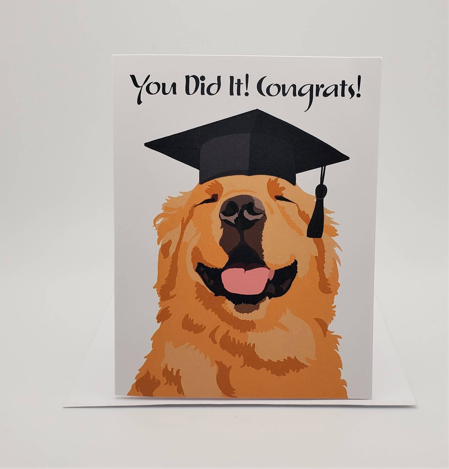 Congratulations -- Golden Retriever Dog Graduation Card