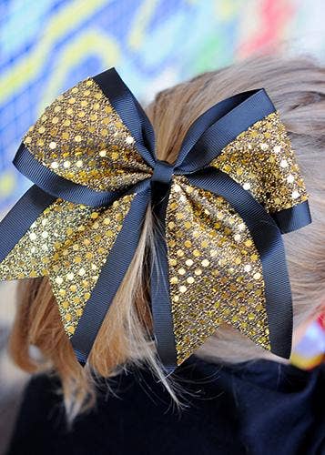 Sequin School Spirit Cheer Bow