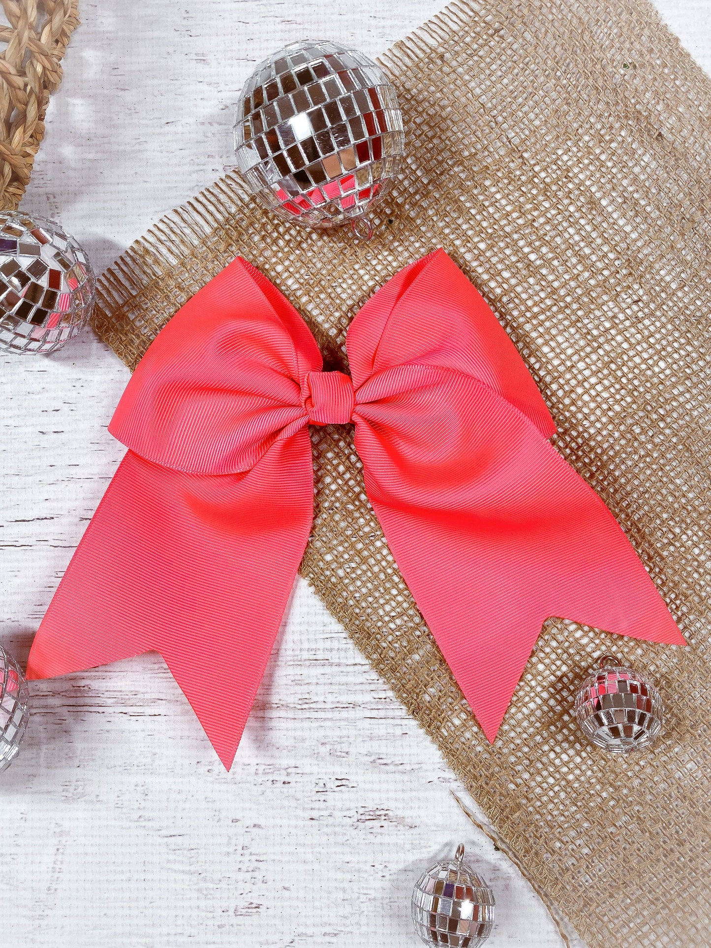 6" Cheer Bow - Alligator Clip - 15 Colors - Dance Team Bows