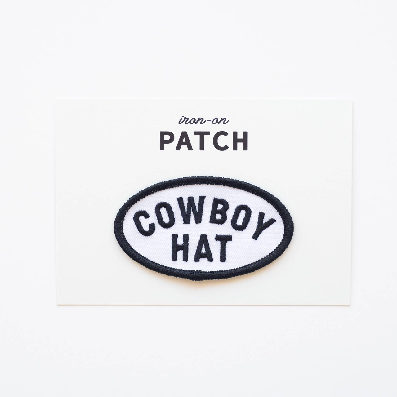 Cowboy Hat Embroidered Iron on Patch