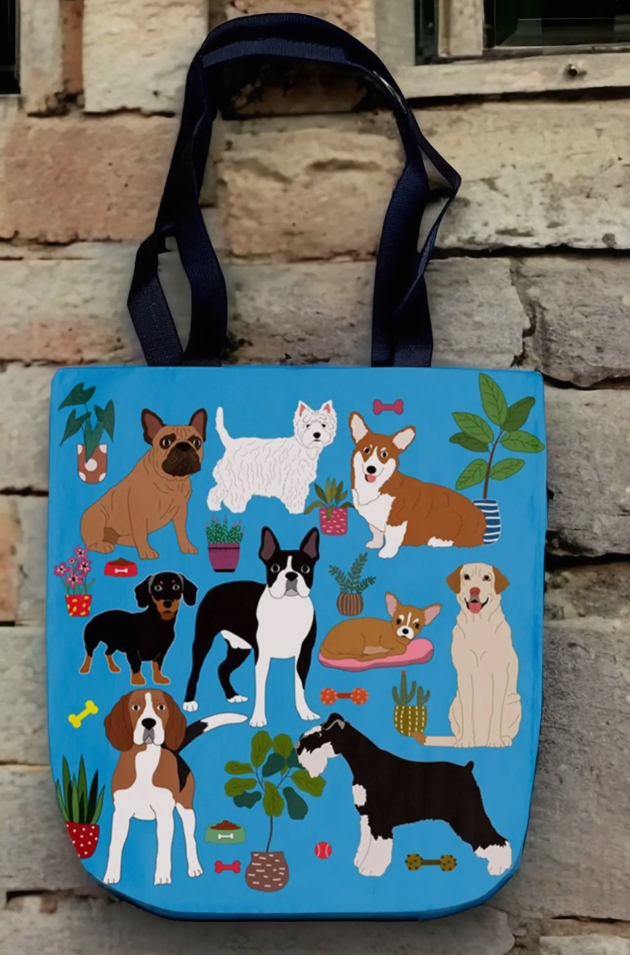 At Home with Puppy Dogs Tote Bag