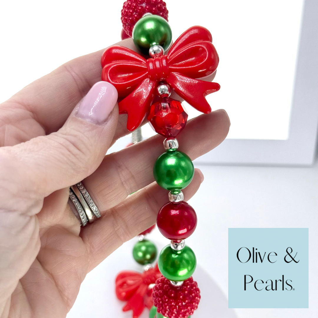 The “Emmy Lou” Christmas Pearl Dog Collar