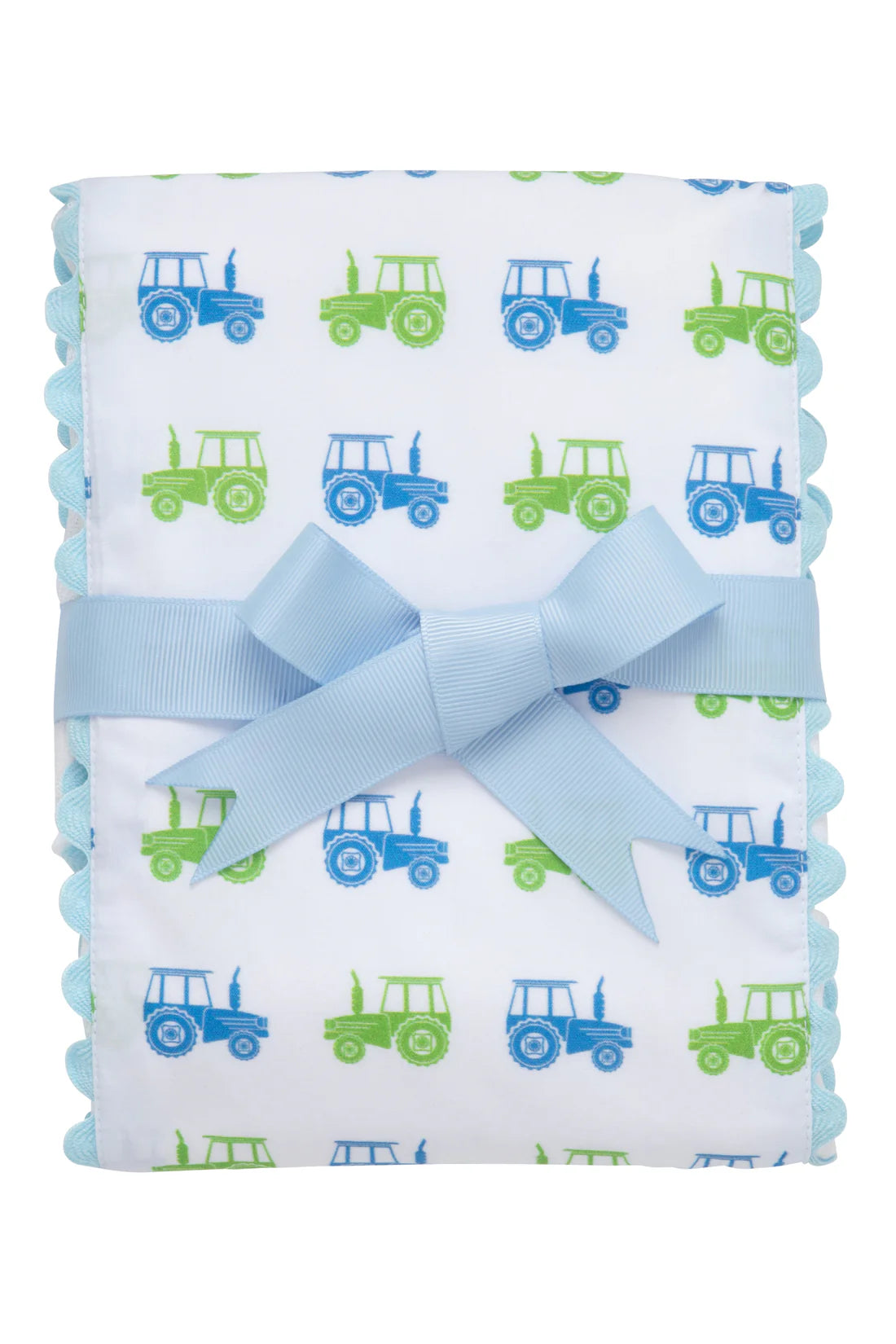 Tractor Fancy Fabric Burp Cloth