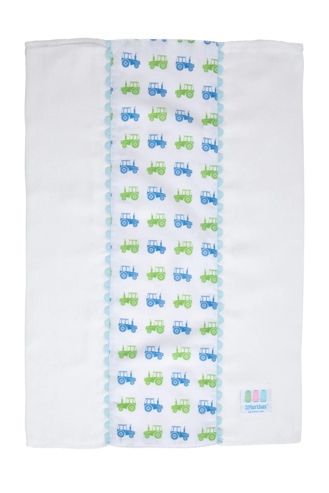Tractor Fancy Fabric Burp Cloth