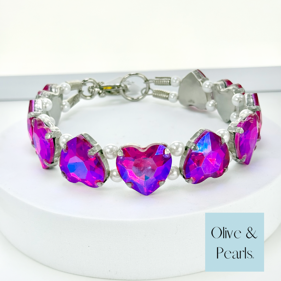 The "Monique" Jeweled Dog Collar-Medium Crystals