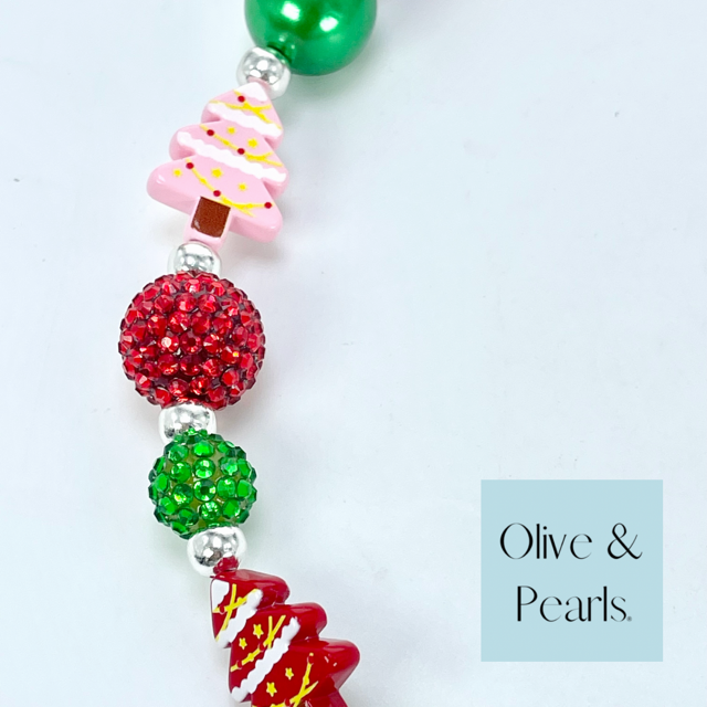 The "Hollis" Christmas Pearl Dog Collar