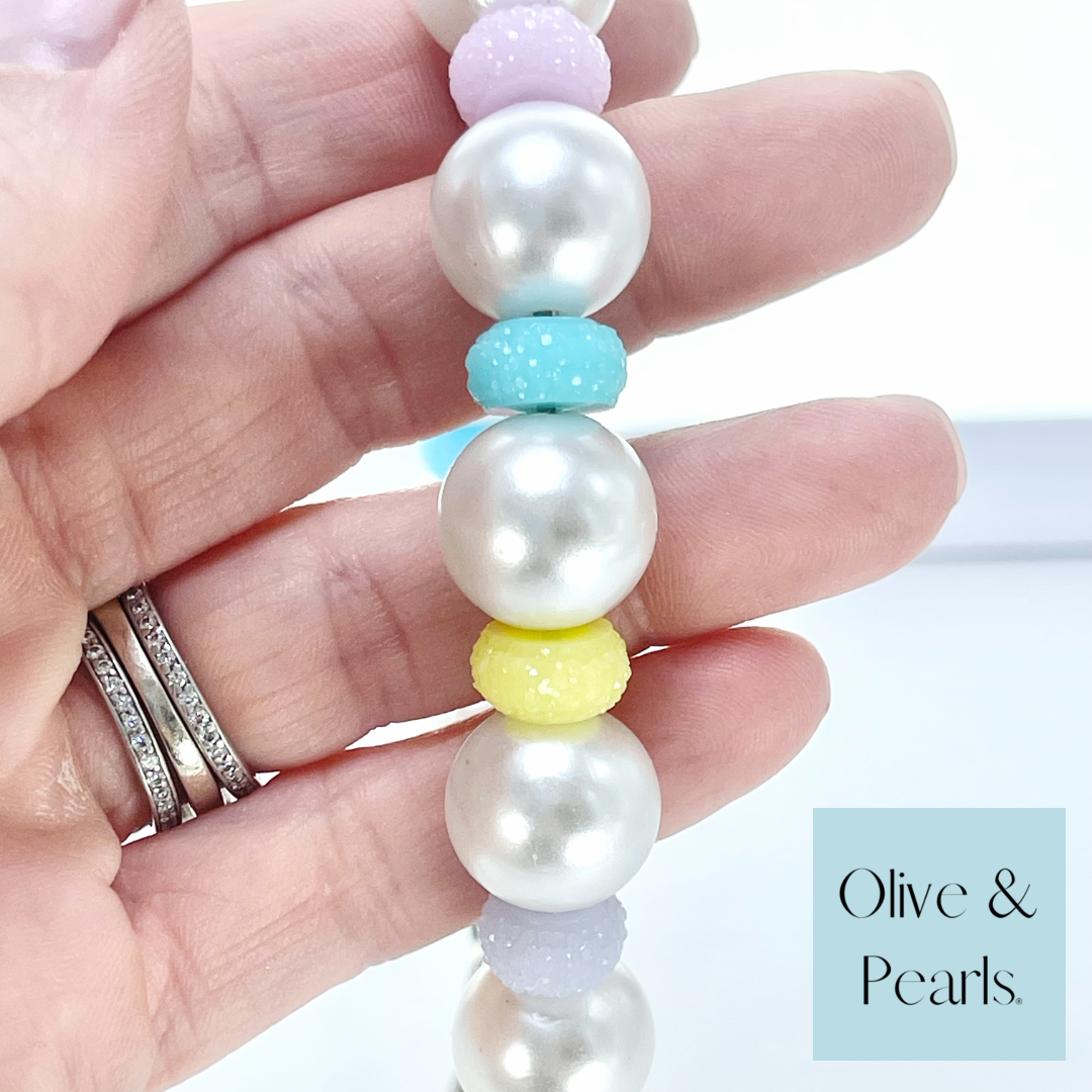 The Martha Pearl Bead Dog Collar