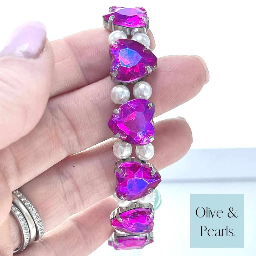 The “Monique” Jeweled Dog Collar-Small Crystals