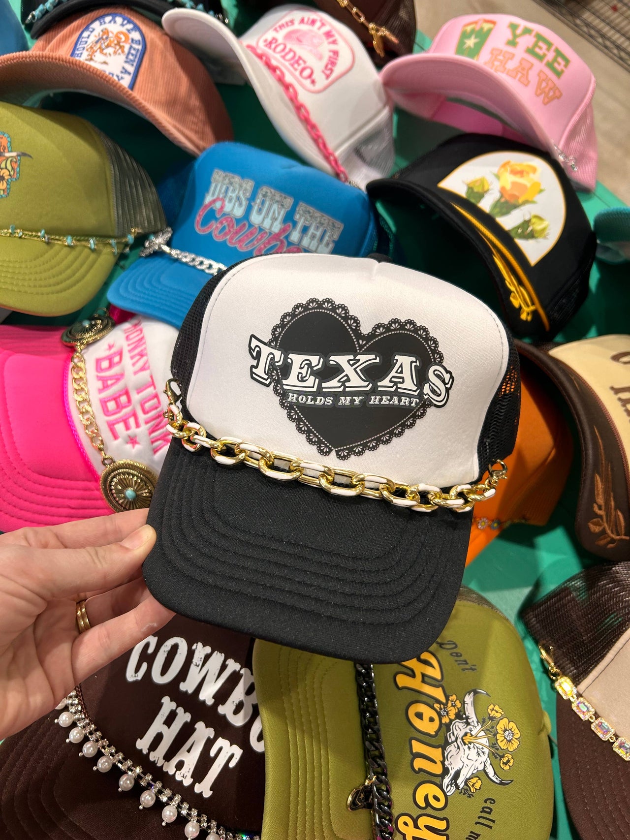 Chunky White Enamel Dipped Trucker Chain