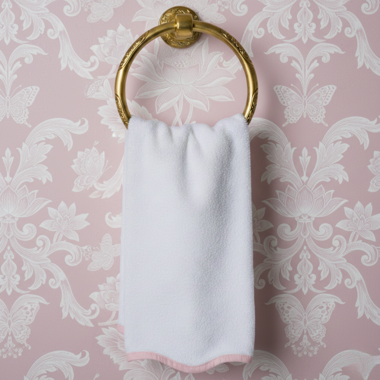 Luxury Scallop Piping Bath Towel Set (6-Piece)