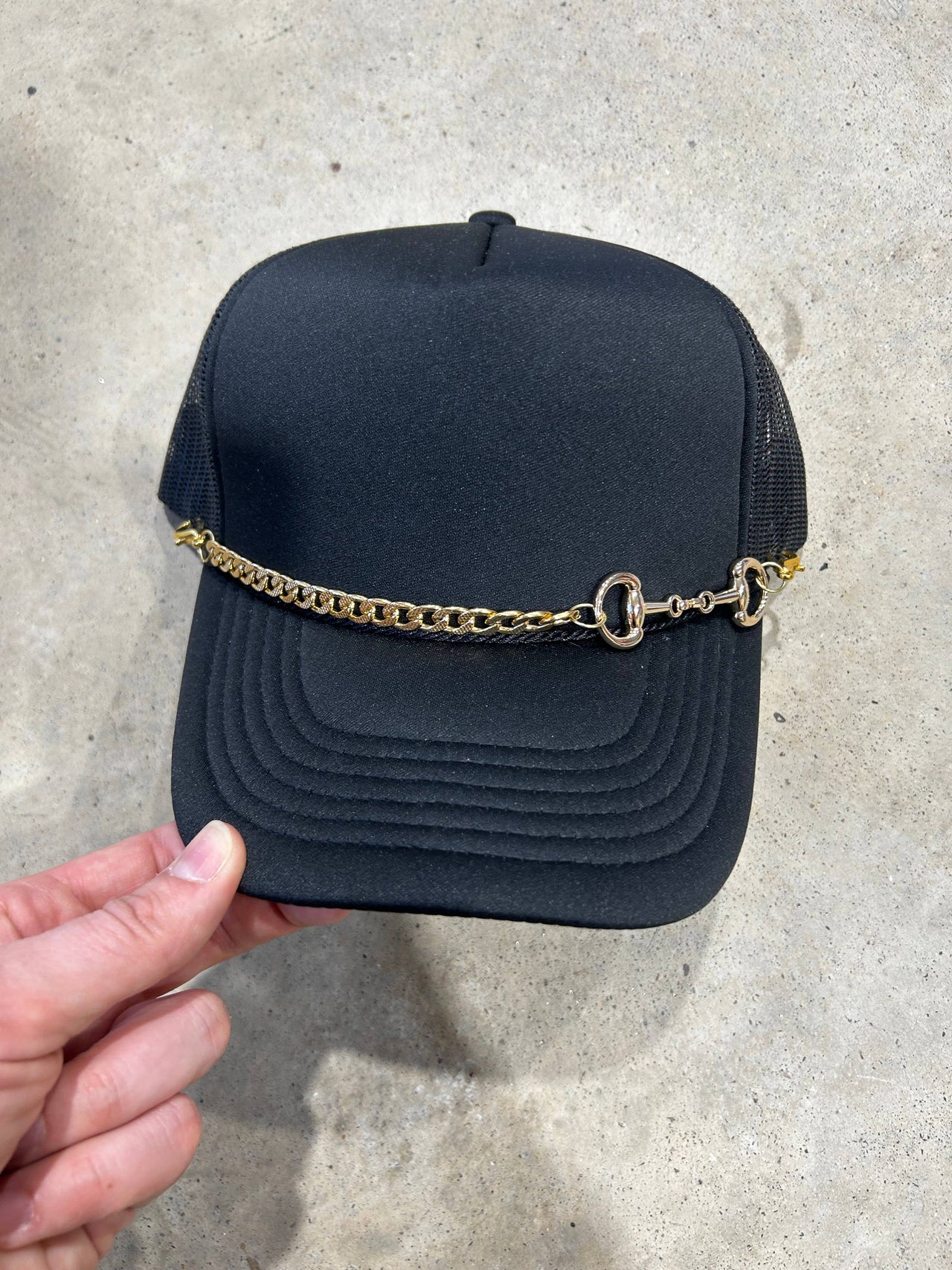 Snaffle Bit Trucker Hat Chain