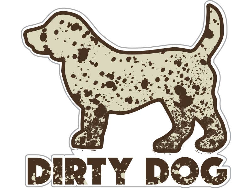 Dirty Dog Sticker