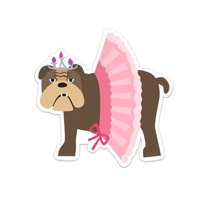 Bulldog Ballerina Decal