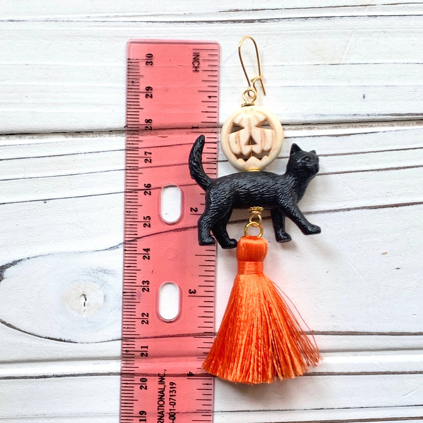 Salem the Cat Halloween Earrings