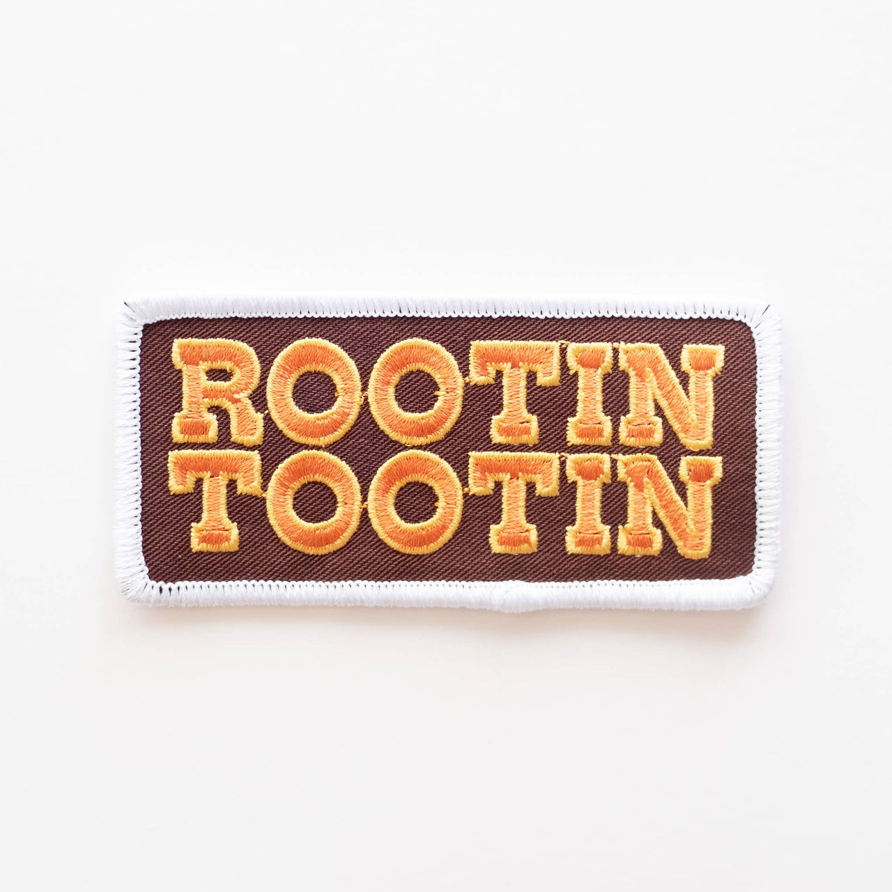 Rootin Tootin Embroidered Iron on Patch