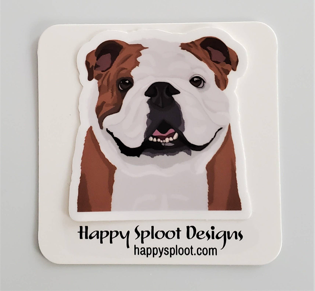 English Bulldog Dog Vinyl Sticker