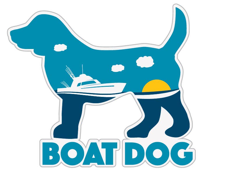 Boat Dog Sticker