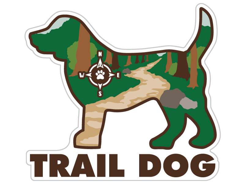 Trail Dog Sticker