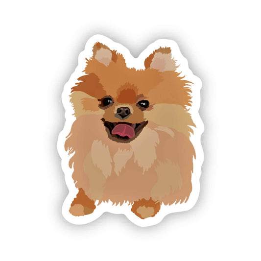 Pomeranian Dog Vinyl Sticker