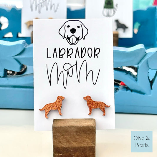 Chocolate Lab Earrings