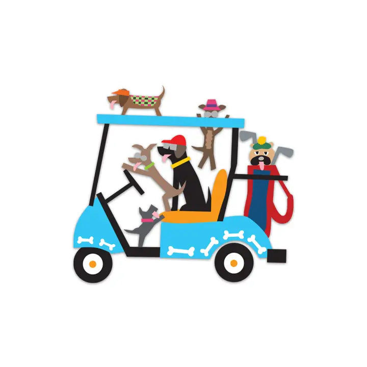 Doggie Golfers Decal