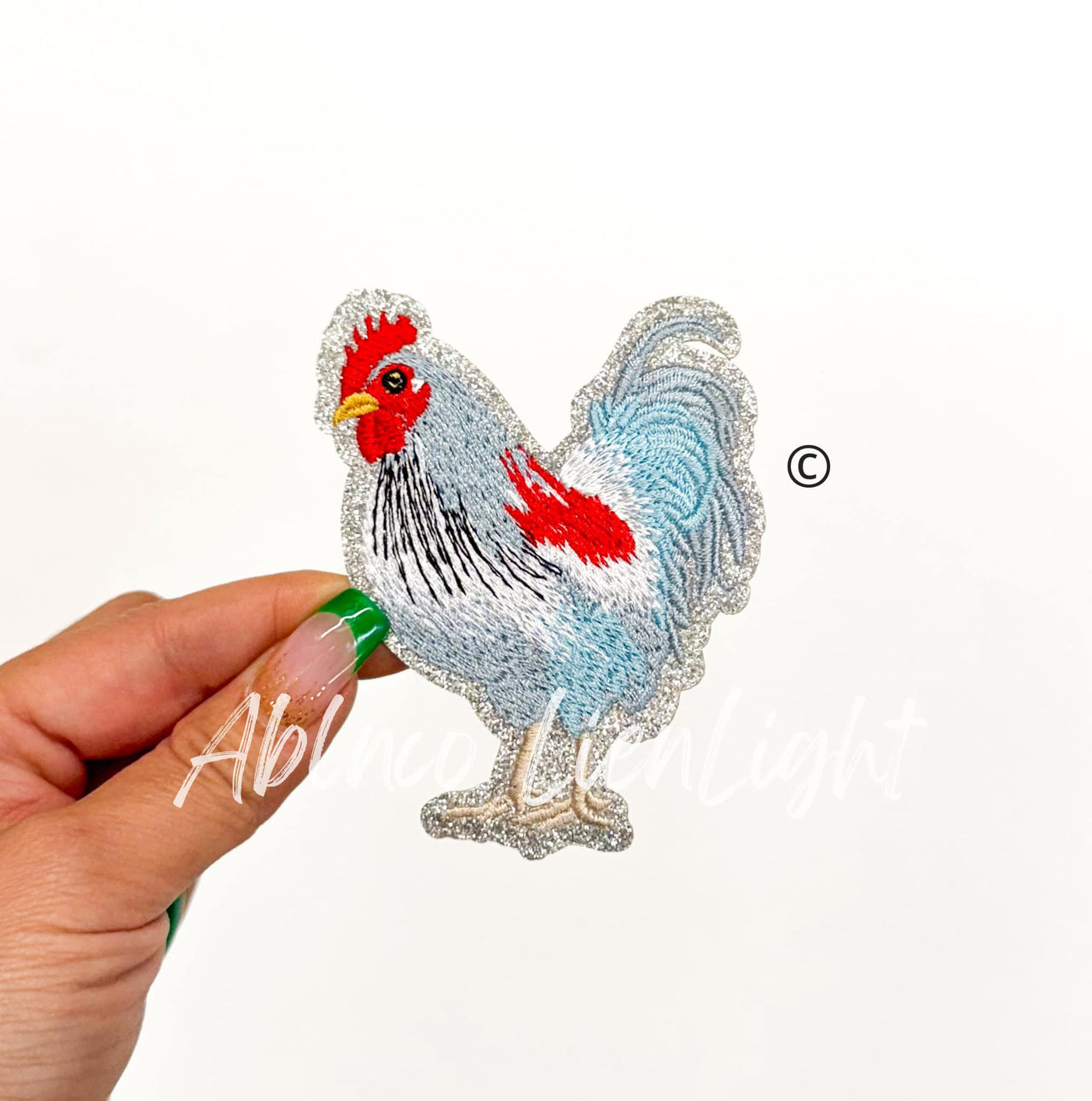 Rooster Embroidery Patch